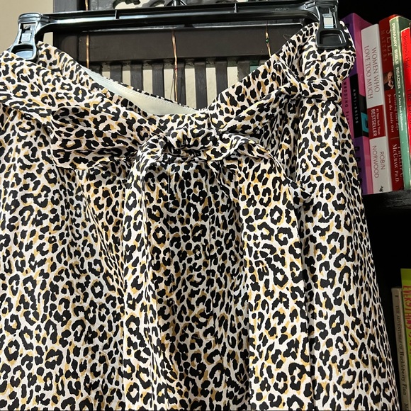 J. Crew Wide Leg Cropped Trouser in Leopard Size 10 - Picture 5 of 13